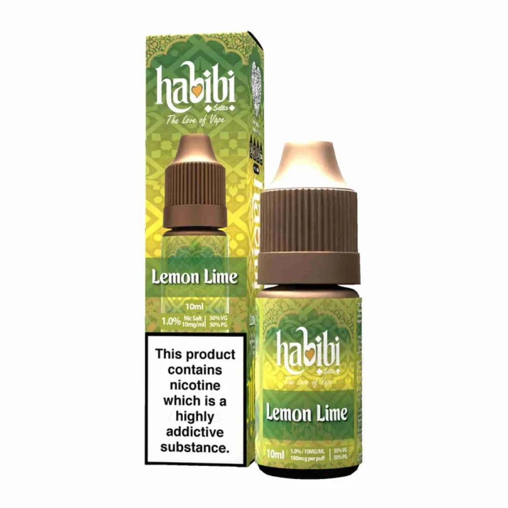  Lemon Lime / 10mg Habibi Nic Salt 10ml Box of 10