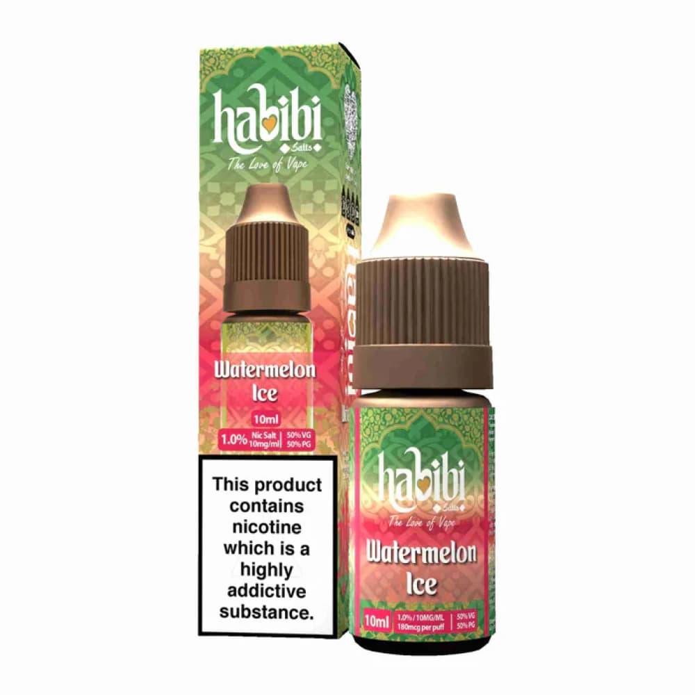  Watermelon Ice / 10mg Habibi Nic Salt 10ml Box of 10
