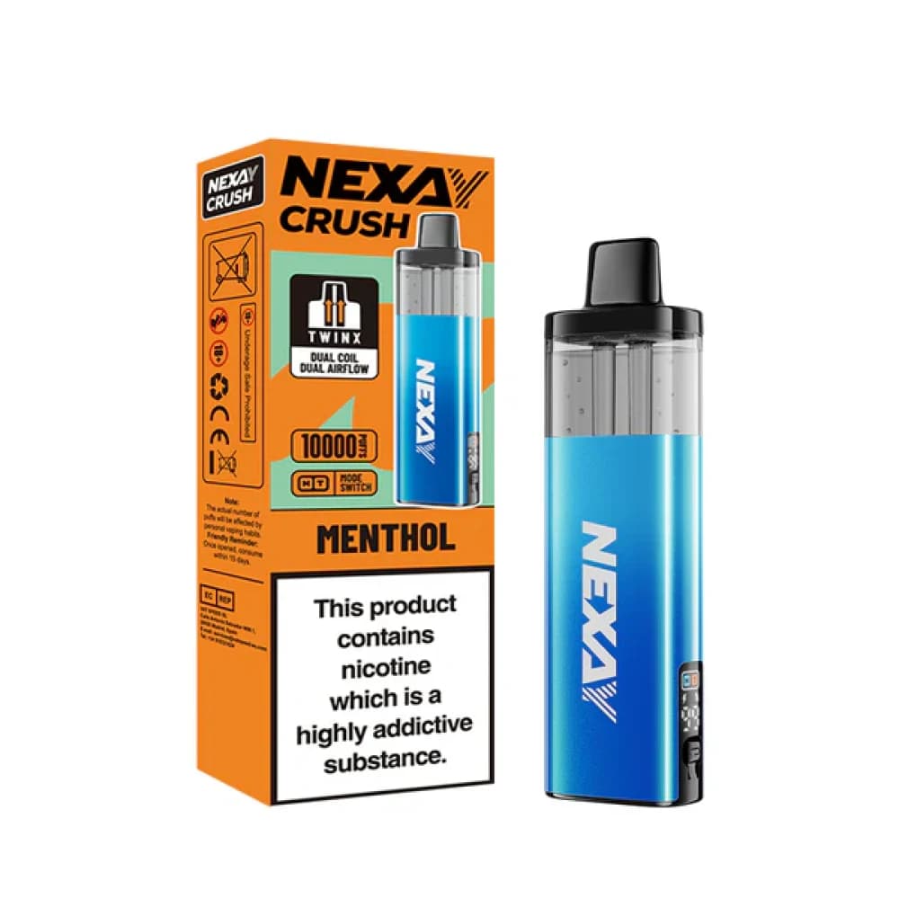  Menthol Nexay Crush 10k Pod Vape Kit Box of 5