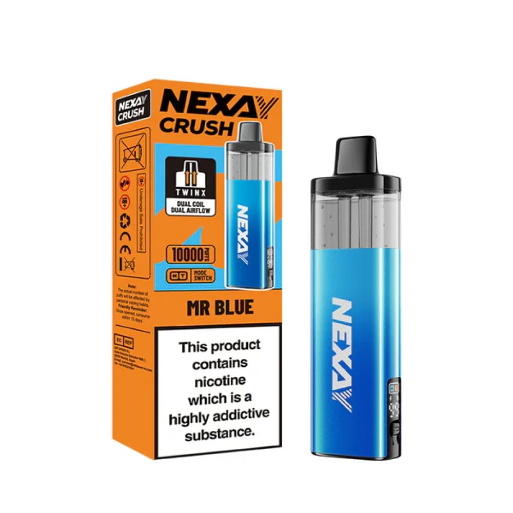  Mr Blue Nexay Crush 10k Pod Vape Kit Box of 5