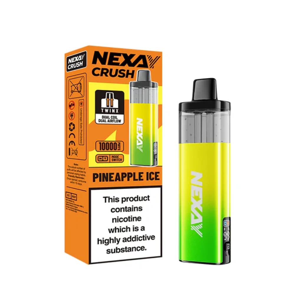  Pineapple Ice Nexay Crush 10k Pod Vape Kit Box of 5