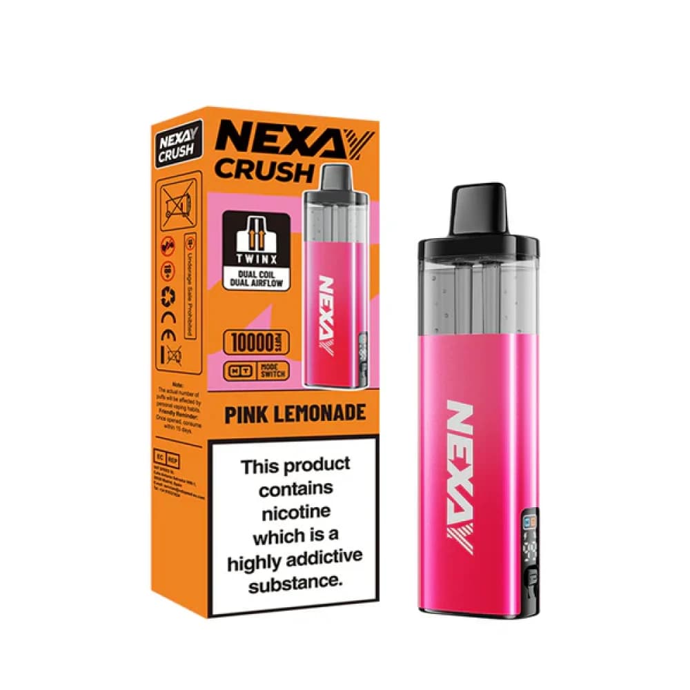  Pink Lemonade Nexay Crush 10k Pod Vape Kit Box of 5