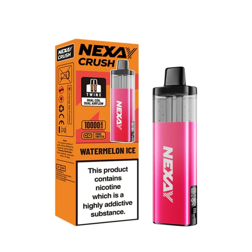  Watermelon Ice Nexay Crush 10k Pod Vape Kit Box of 5