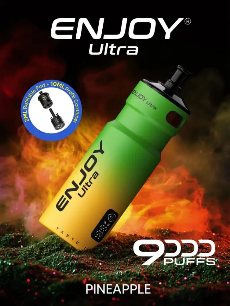  Pineapple Enjoy Ultra 9000 Vape Kit Box of 5