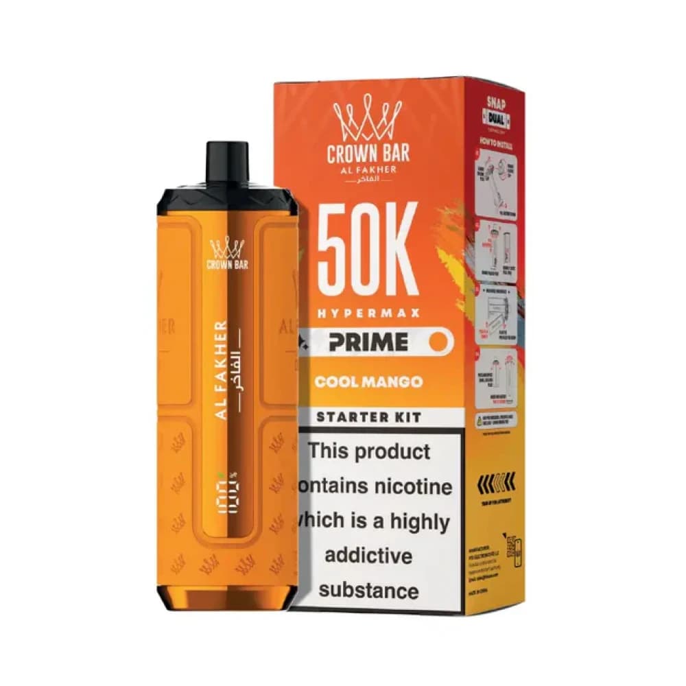  Cool Mango Al Fakher 50k Hypermax Prime Vape Kit Box of 5
