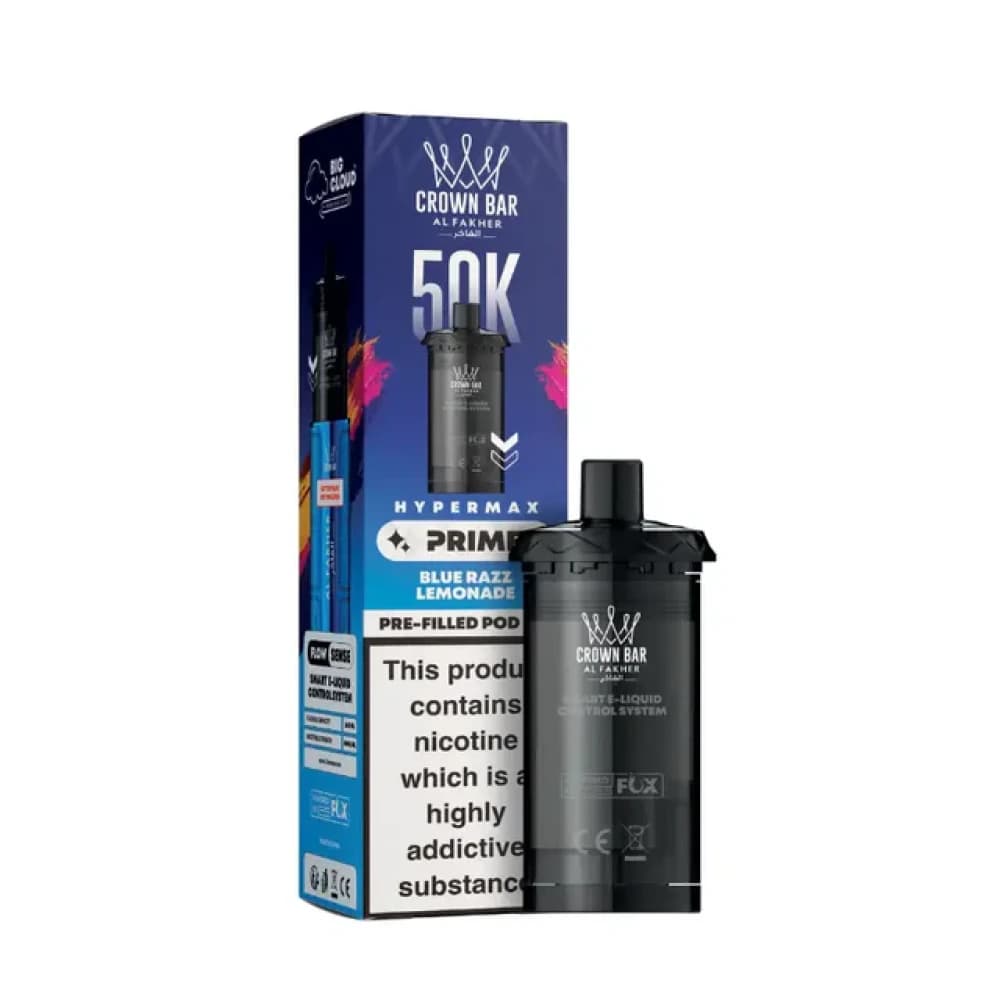  Blue Razz Lemonade Al Fakher 50k Hypermax Prime Pods Box of 5