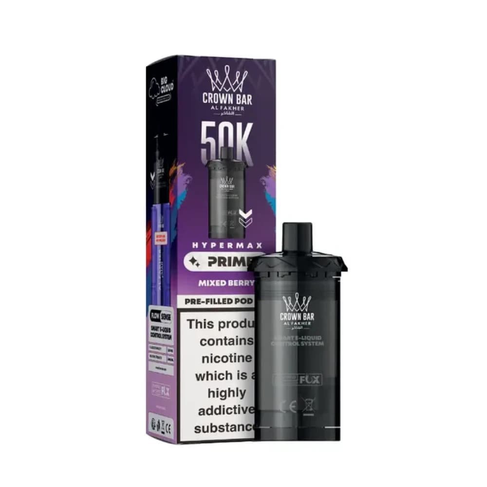  Mixed Berry Al Fakher 50k Hypermax Prime Pods Box of 5