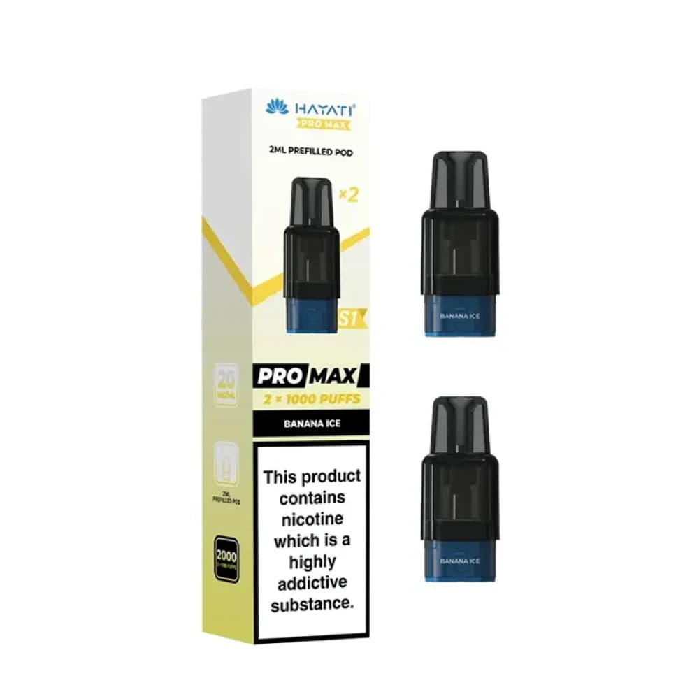  Banana Ice Hayati Pro Max S1 Prefilled Pods Pack of 10