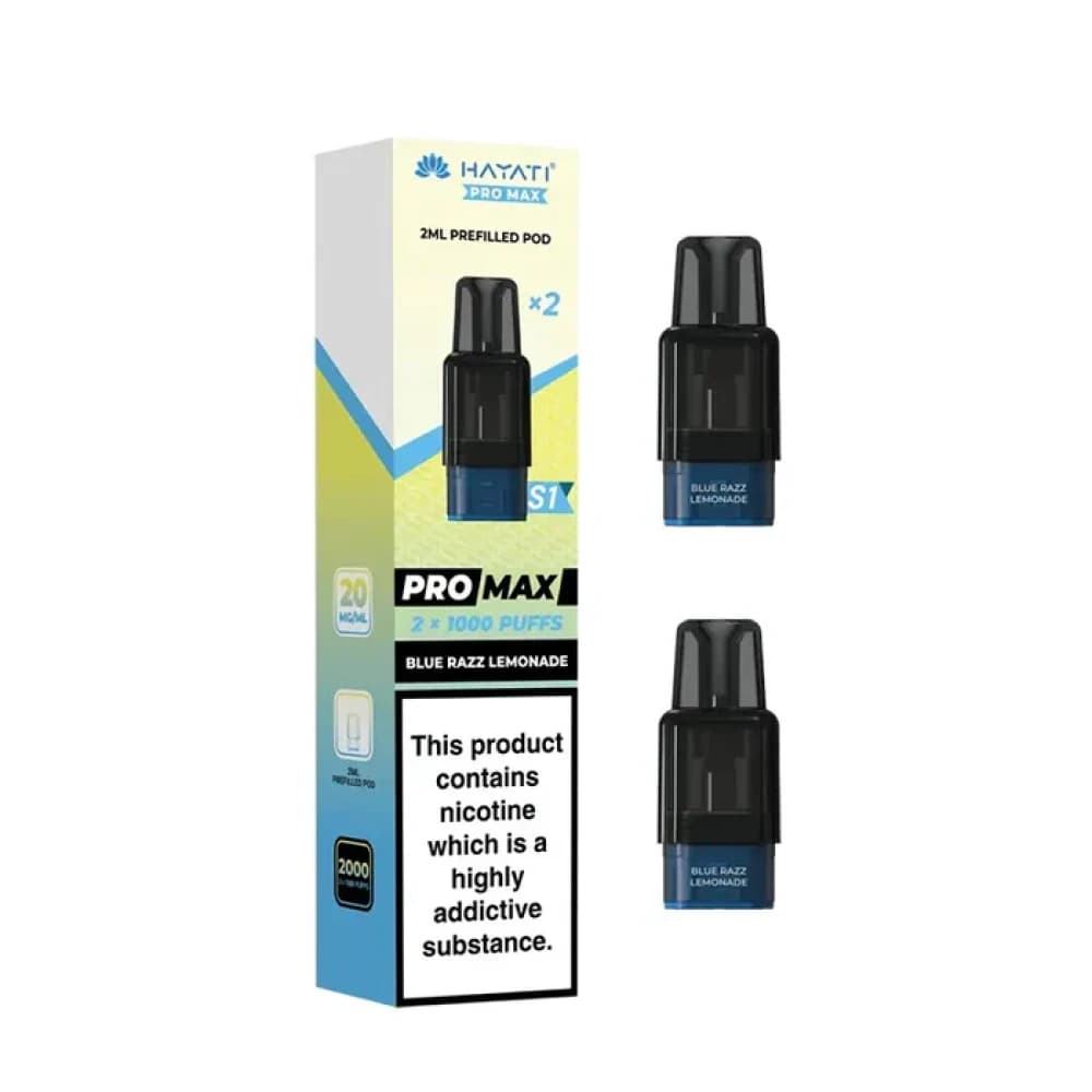  Blue Razz Lemonade Hayati Pro Max S1 Prefilled Pods Pack of 10
