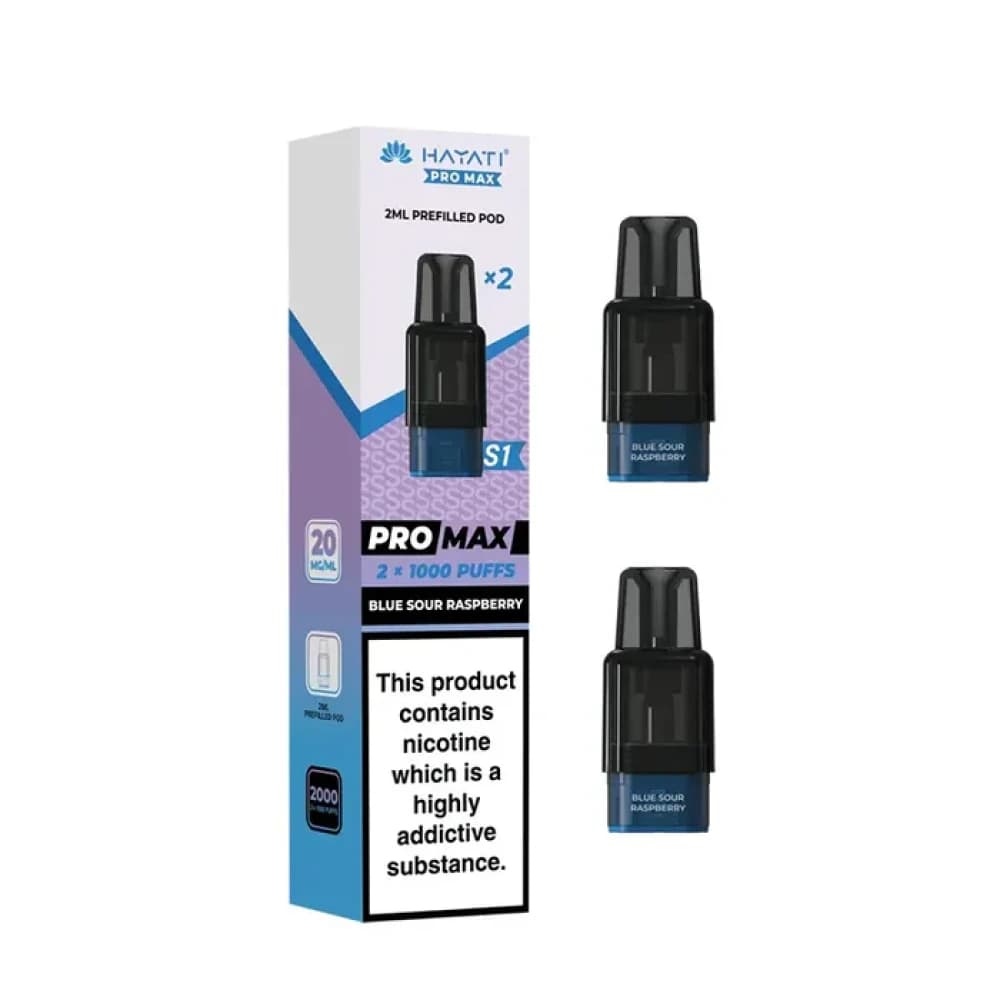  Blue Sour Raspberry Hayati Pro Max S1 Prefilled Pods Pack of 10
