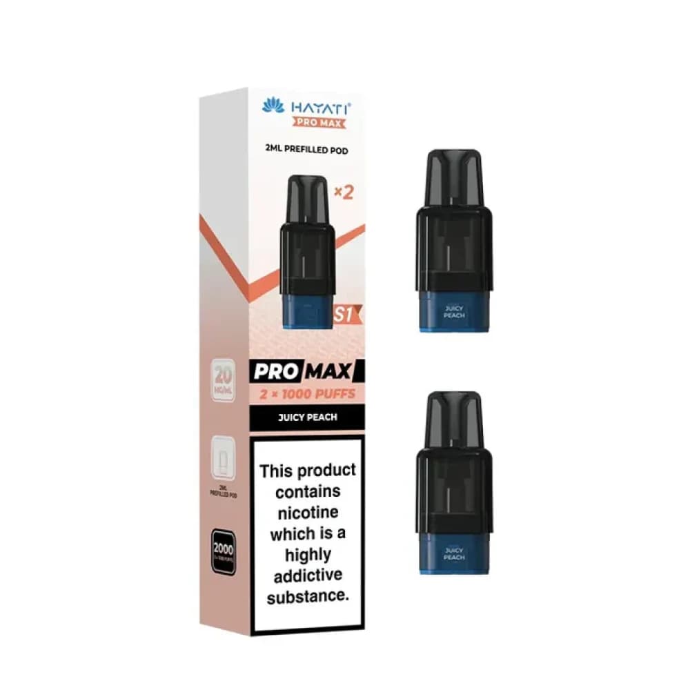  Juicy Peach Hayati Pro Max S1 Prefilled Pods Pack of 10