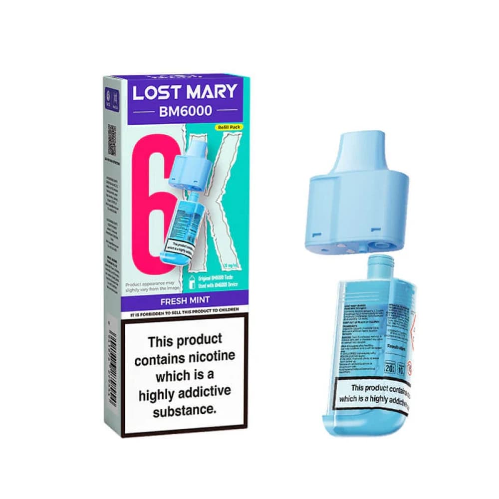  Fresh Mint Lost Mary Bm6000 Pods Pack of 5