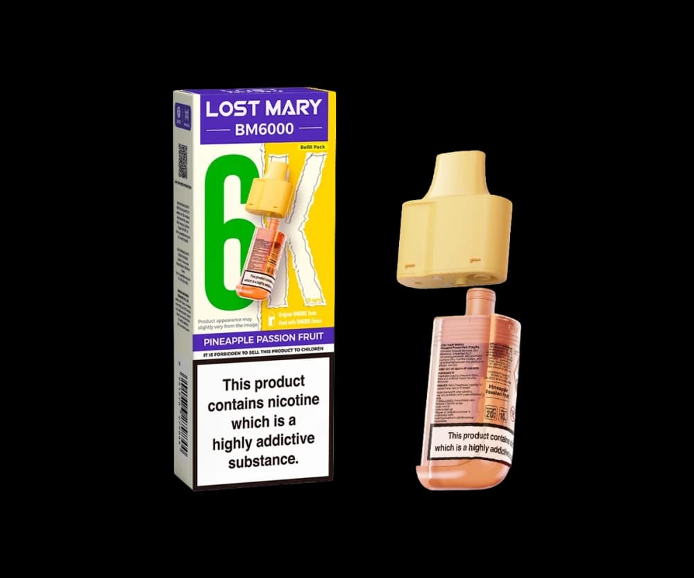  Pineapple Passion Fruit Lost Mary Bm6000 Pods Pack of 5
