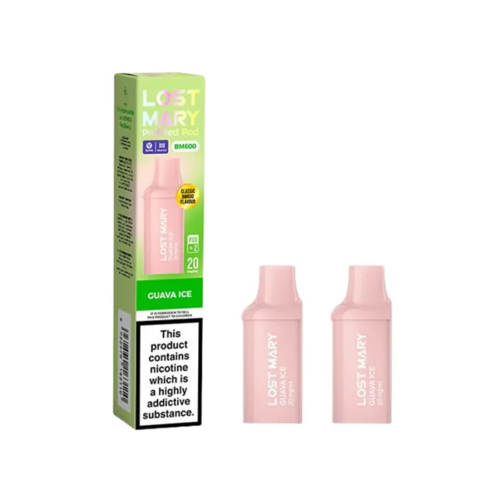  Guava Ice Lost Mary Bm600 Prefilled Pods Box of 10