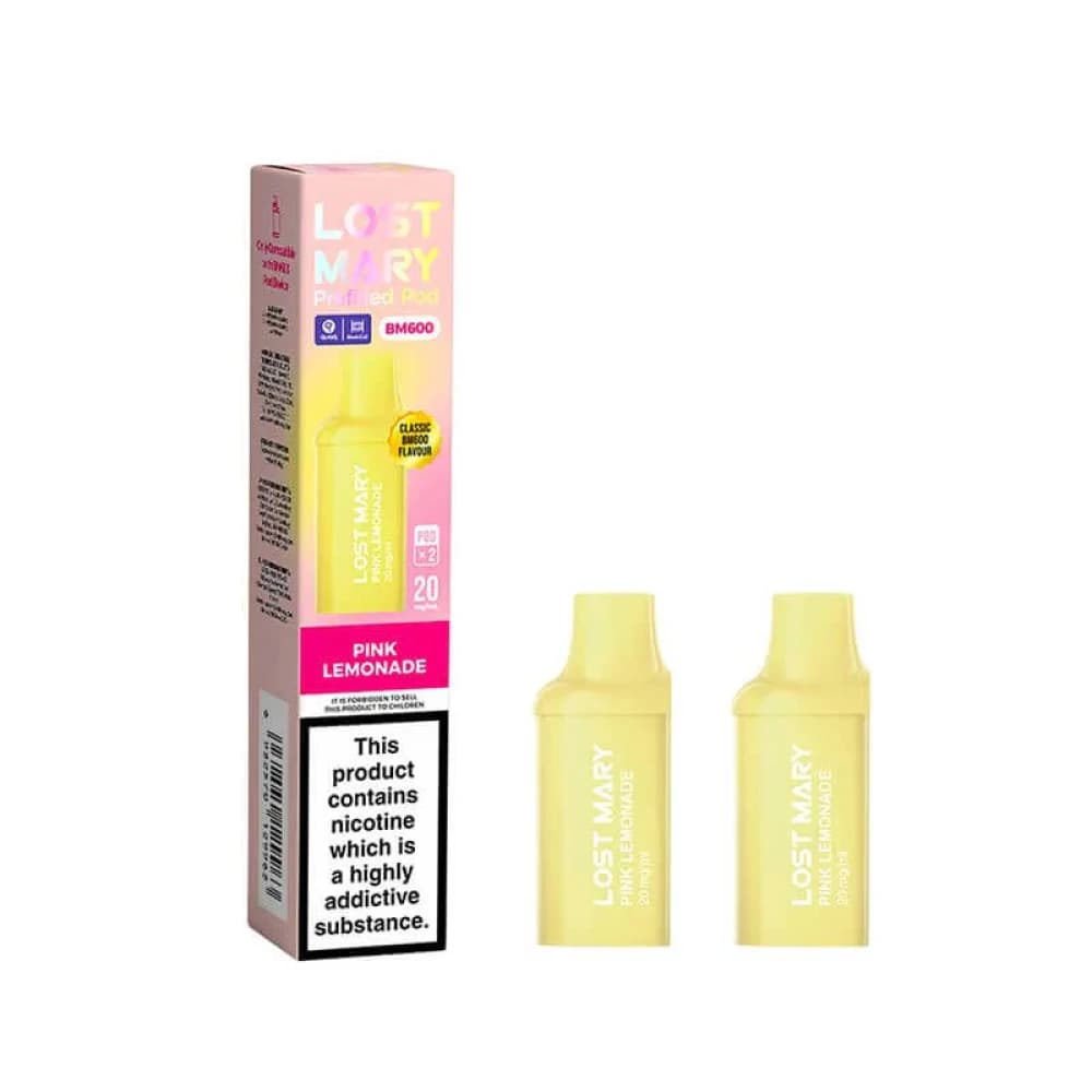  Pink Lemonade Lost Mary Bm600 Prefilled Pods Box of 10