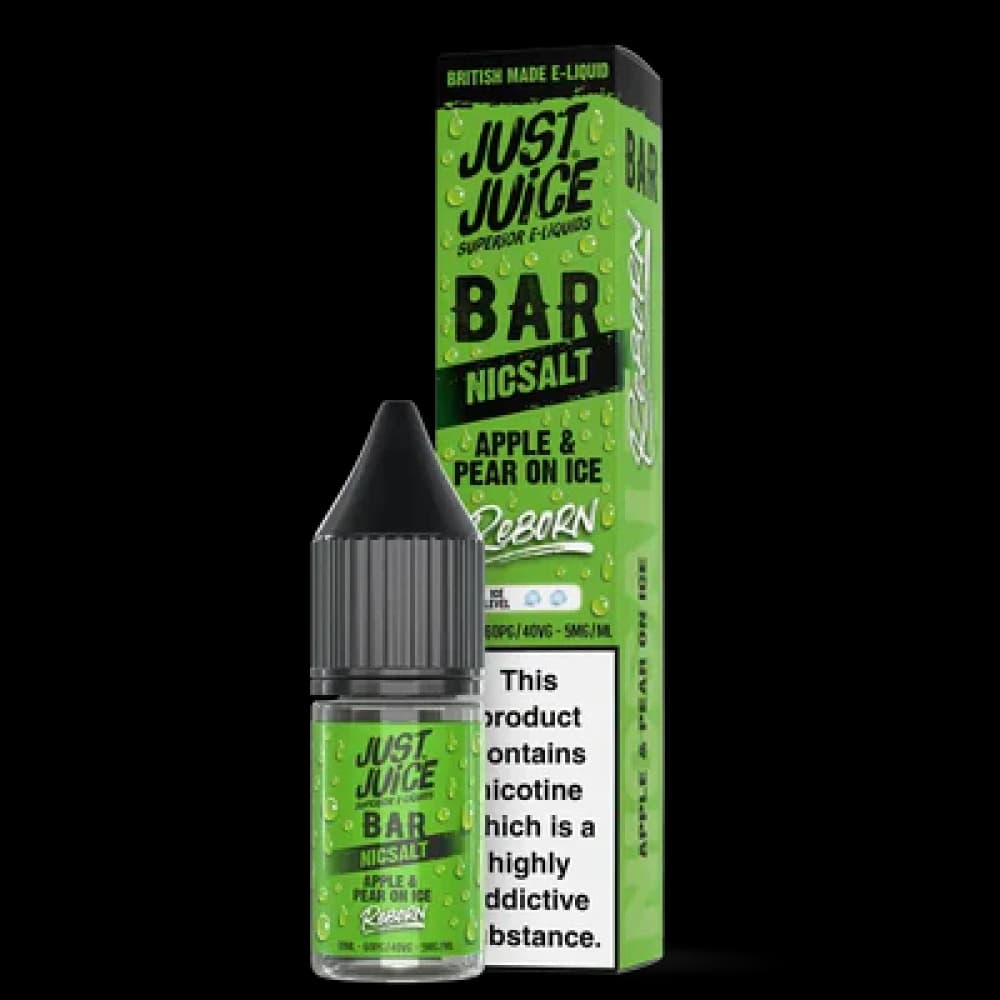  Apple & Pear On Ice / 10mg Just Juice Bar Reborn Nic Salt 10ml E-liquid