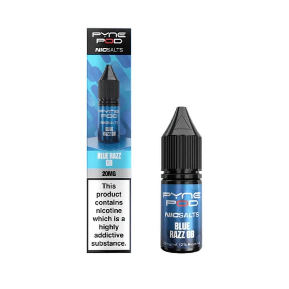  Blue Razz GB / 10mg Pyne Pod Nic Salt 10ml Box of 10