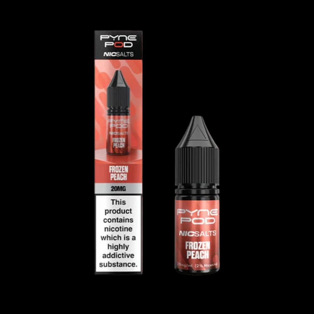  Frozen Peach / 10mg Pyne Pod Nic Salt 10ml Box of 10