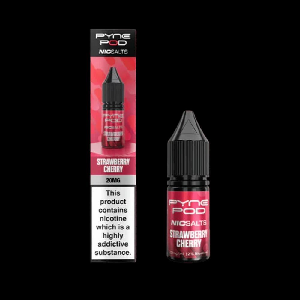  Strawberry Cherry / 10mg Pyne Pod Nic Salt 10ml Box of 10