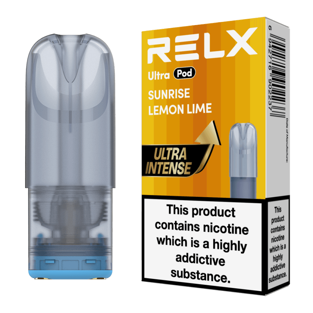  Sunrise Lemon Lime Relx Ultra Refill Pods Box of 5