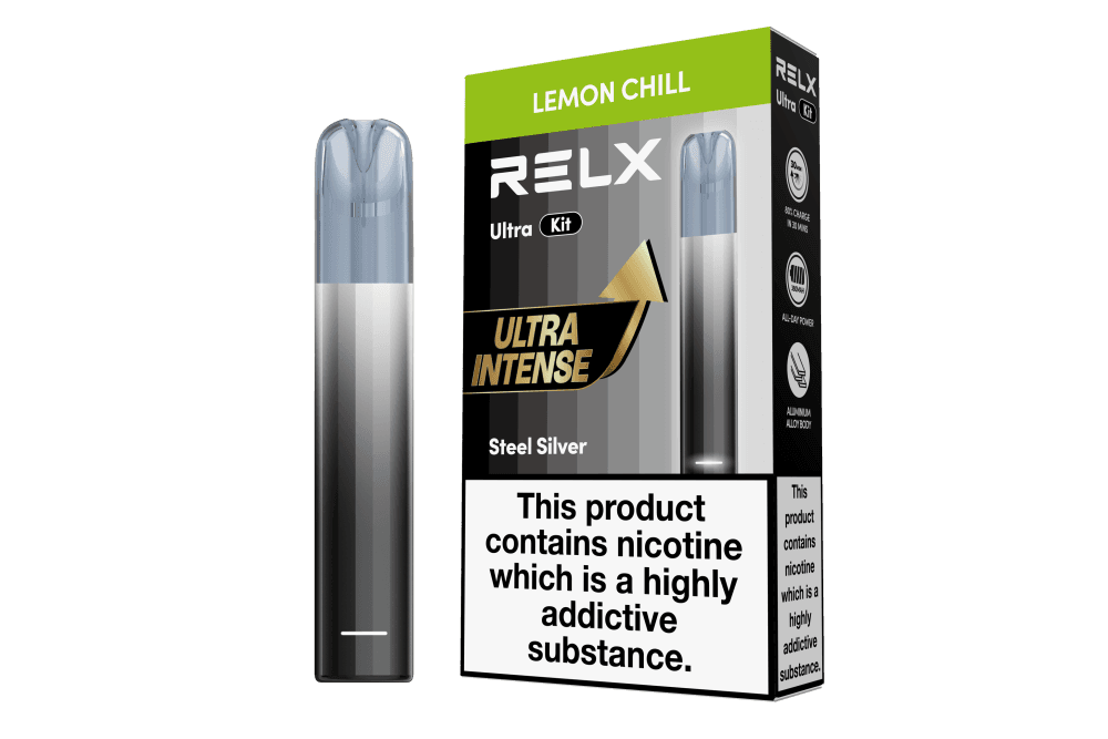  Lemon Chill Relx Ultra Prefilled Pod Vape Kit Box of 5