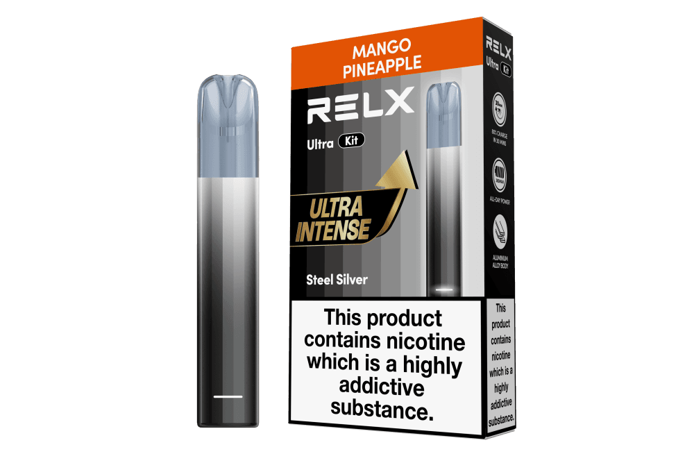  Mango Pineapple Relx Ultra Prefilled Pod Vape Kit Box of 5
