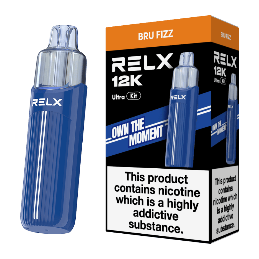 Bru Fizz Relx 12k Ultra Pod Vape Kit Box of 5
