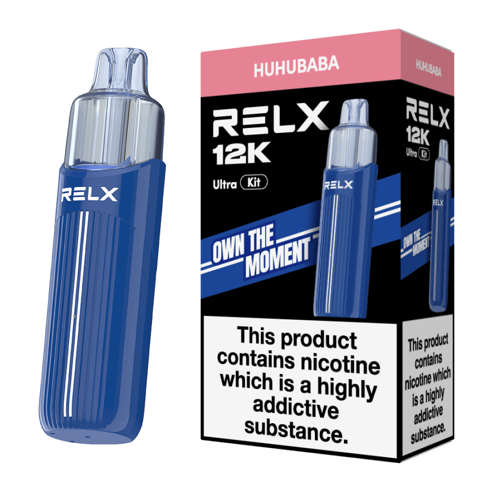  Huhu Baba Relx 12k Ultra Pod Vape Kit Box of 5