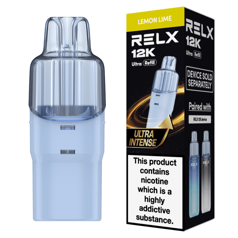  Lemon Lime Relx 12k Ultra Refill Pods Box of 5