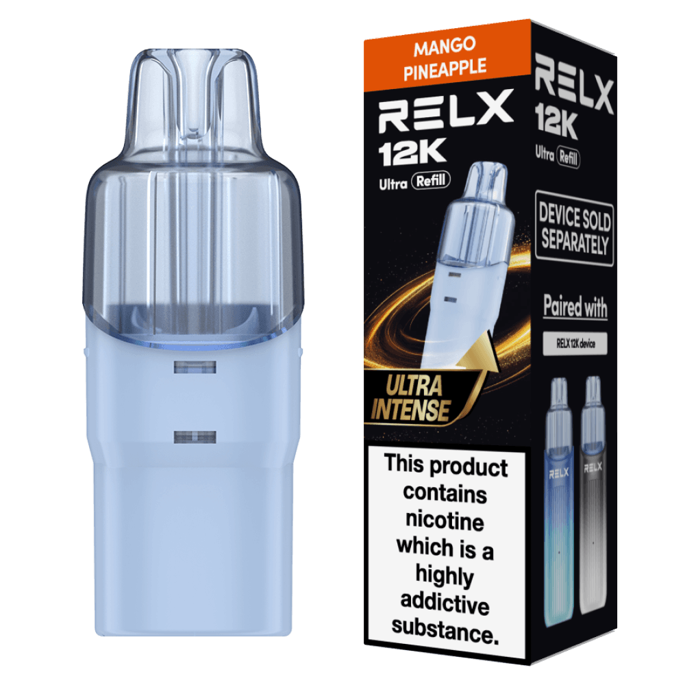  Mango Pineapple Relx 12k Ultra Refill Pods Box of 5