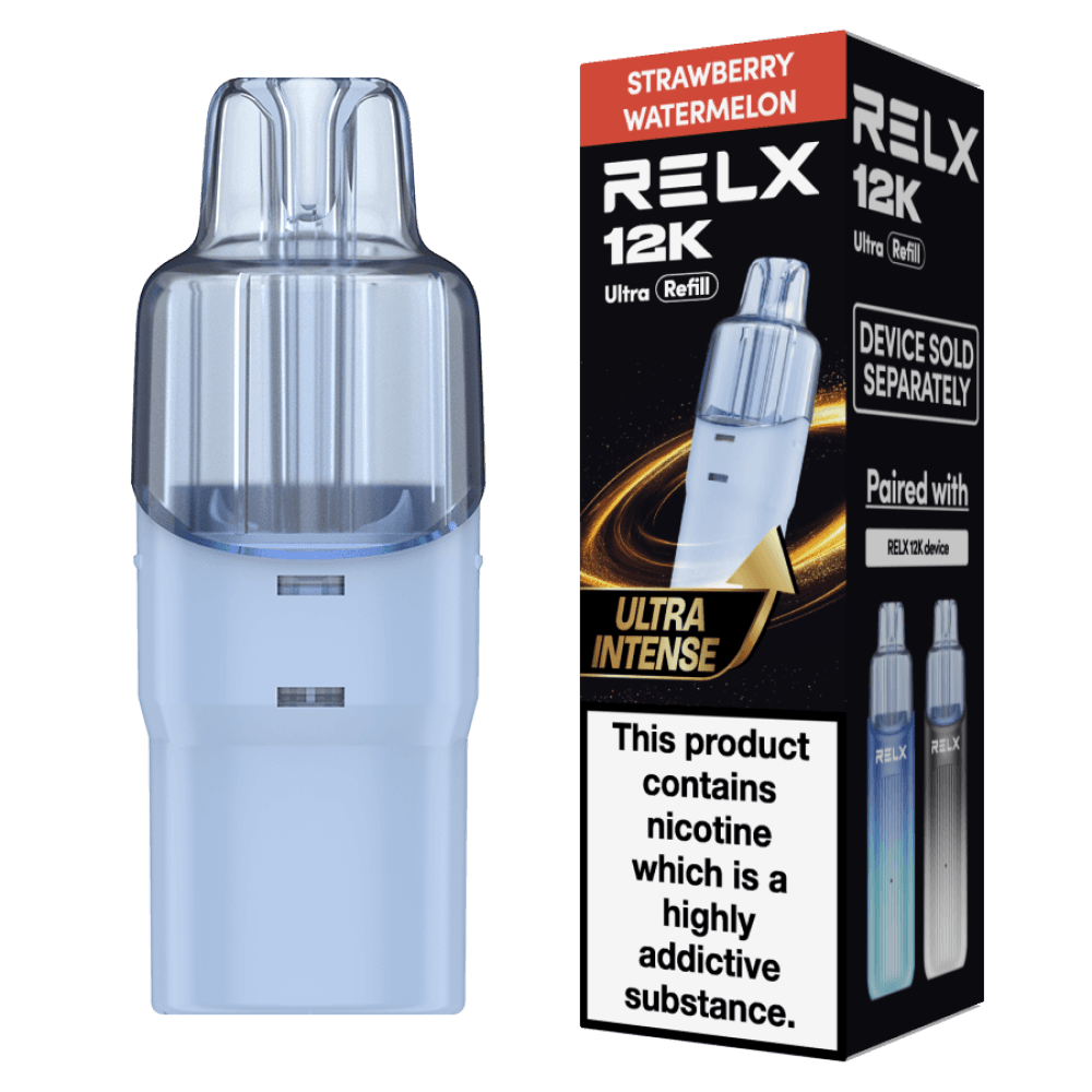  Strawberry Watermelon Relx 12k Ultra Refill Pods Box of 5