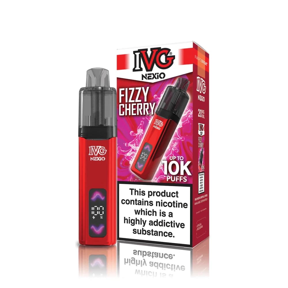  Fizzy Cherry IVG Nexio 10k Vape Kit Box of 5