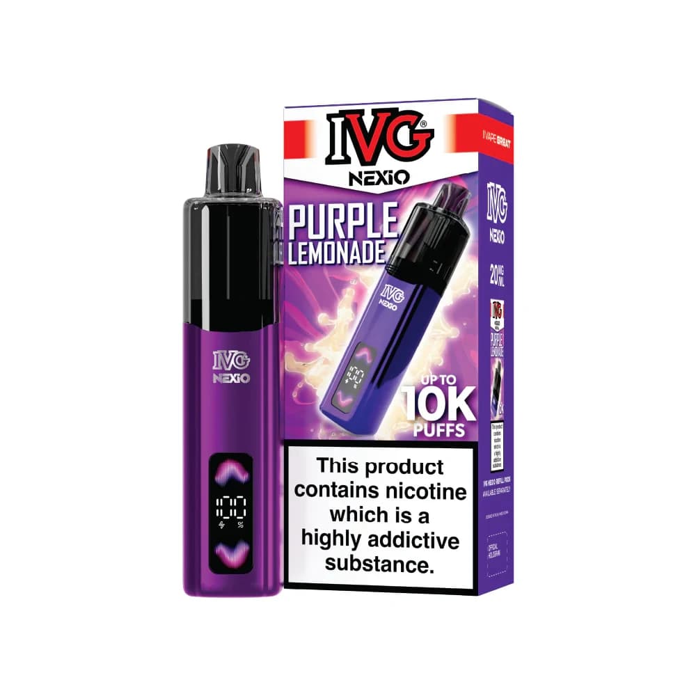  Purple Lemonade IVG Nexio 10k Vape Kit Box of 5