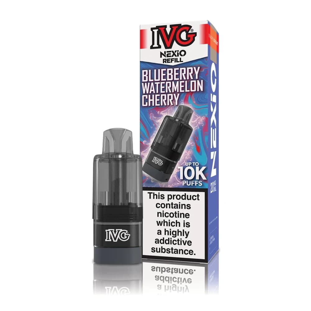 Blueberry Watermelon IVG Nexio 10k Prefilled Pods Box of 5