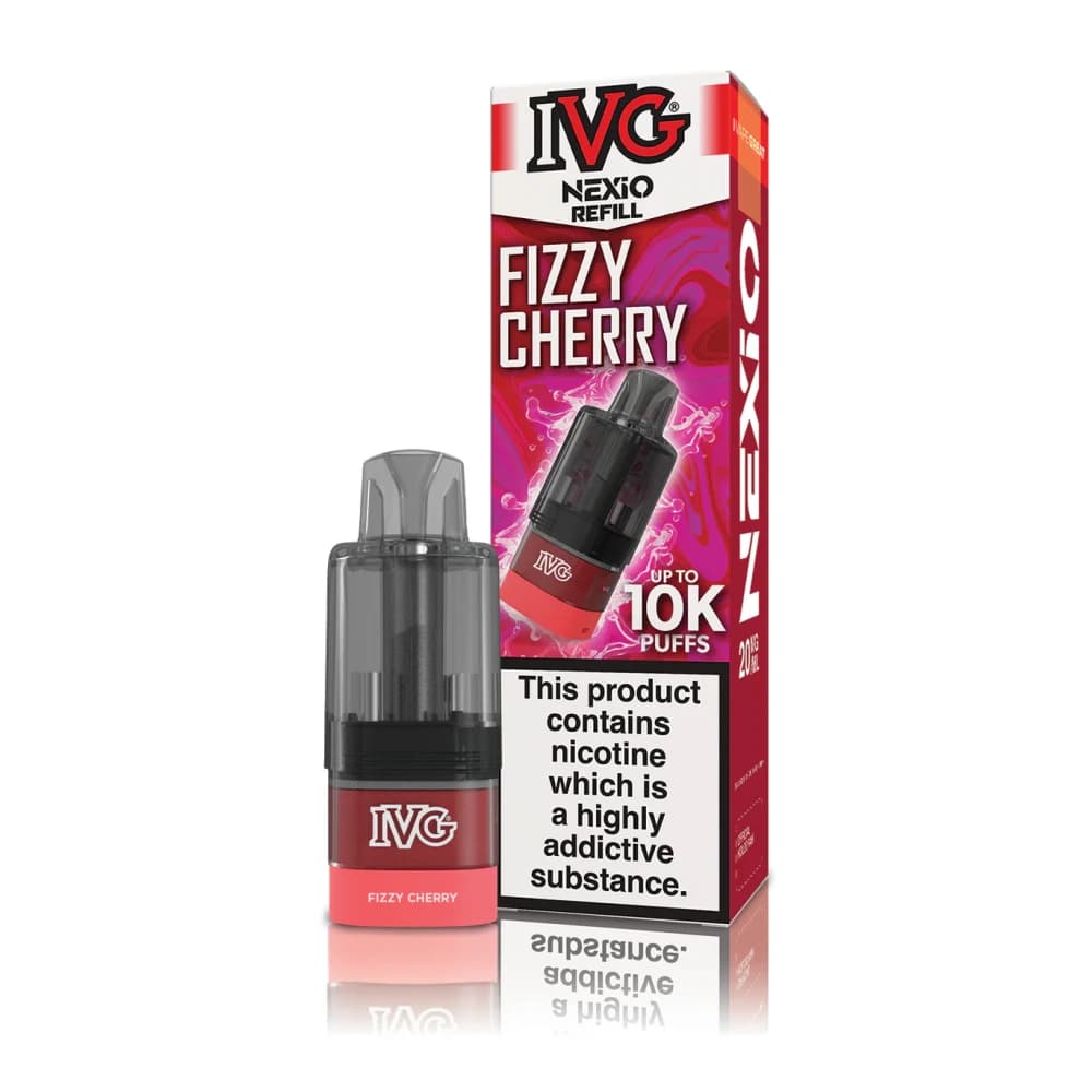  Fizzy Cherry IVG Nexio 10k Prefilled Pods Box of 5