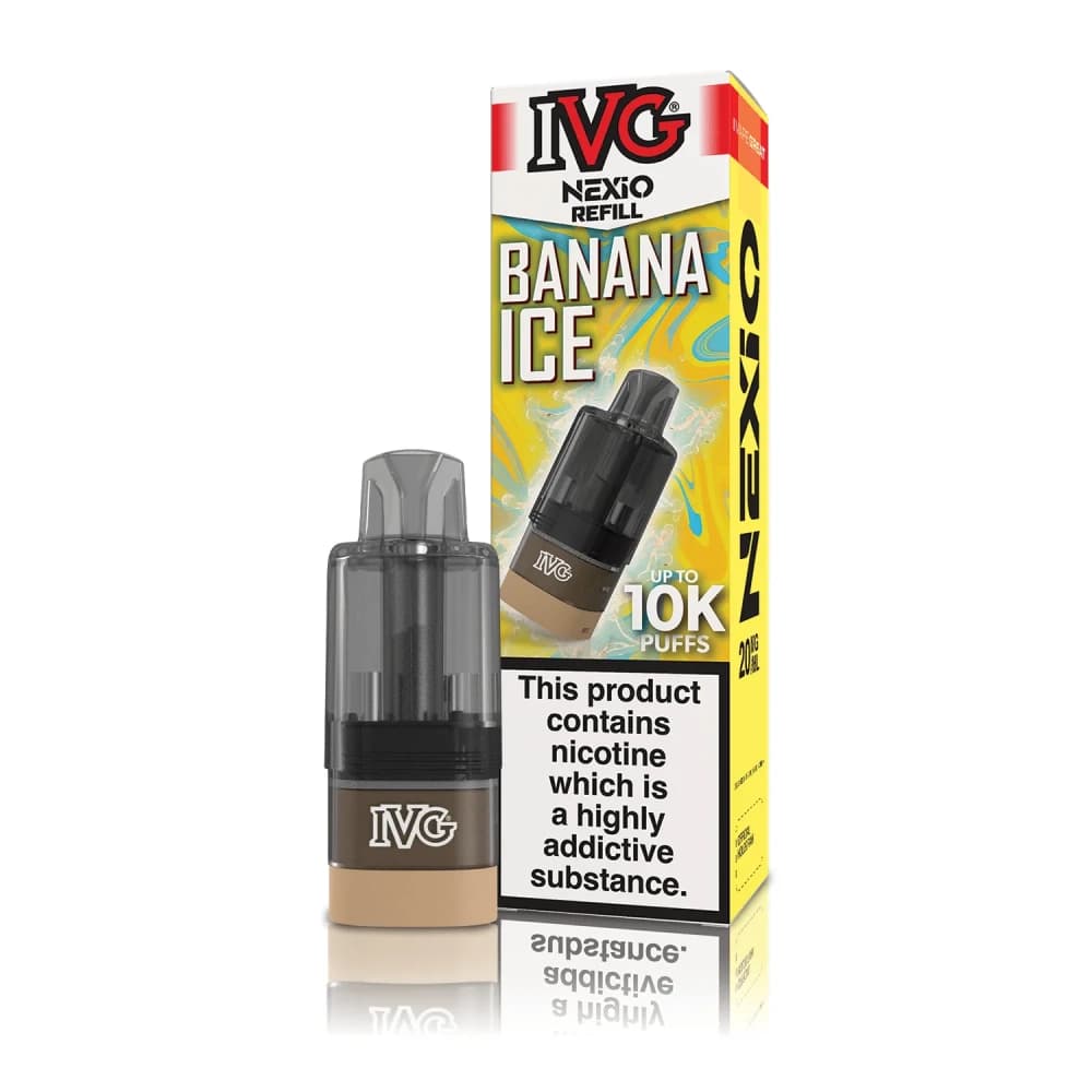  Banana Ice IVG Nexio 10k Prefilled Pods Box of 5