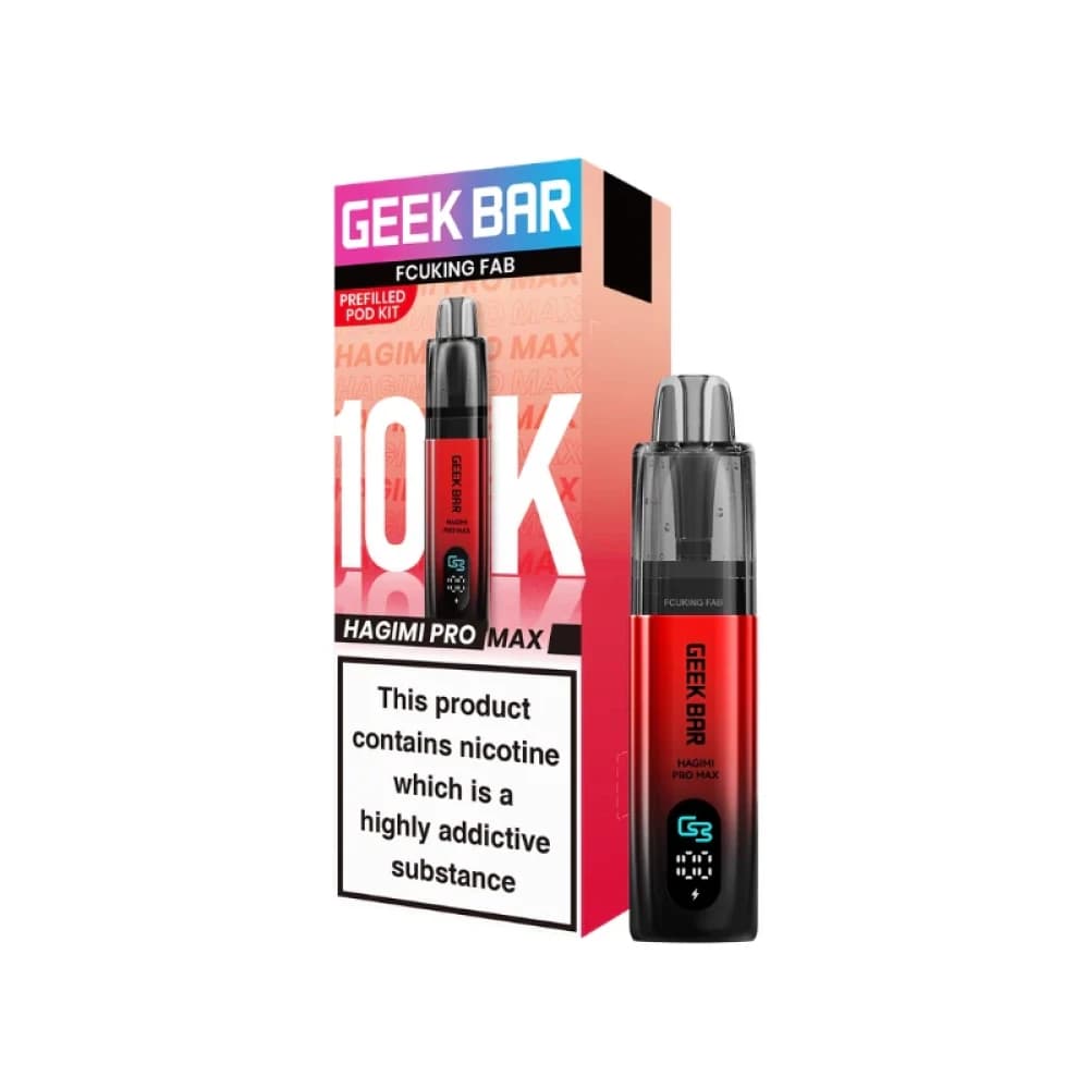  Fcking Fab Geek Bar Hagimi Pro Max 10K Prefilled Pod Kit Box of 5