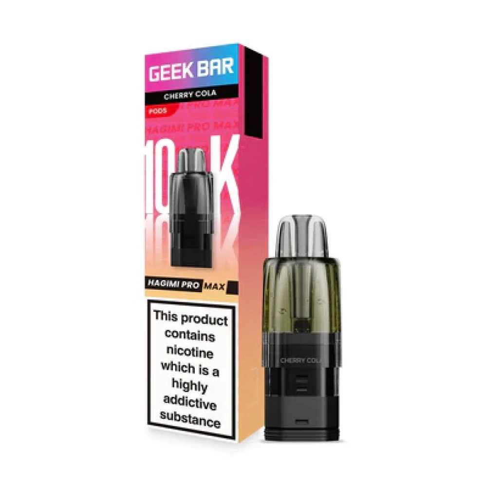  Cherry Cola Geekbar Hagimi Pro Max 10k Refill Pods Box of 5