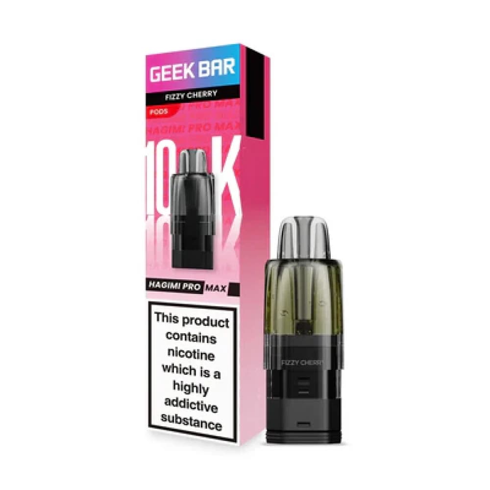  Fizzy Cherry Geekbar Hagimi Pro Max 10k Refill Pods Box of 5