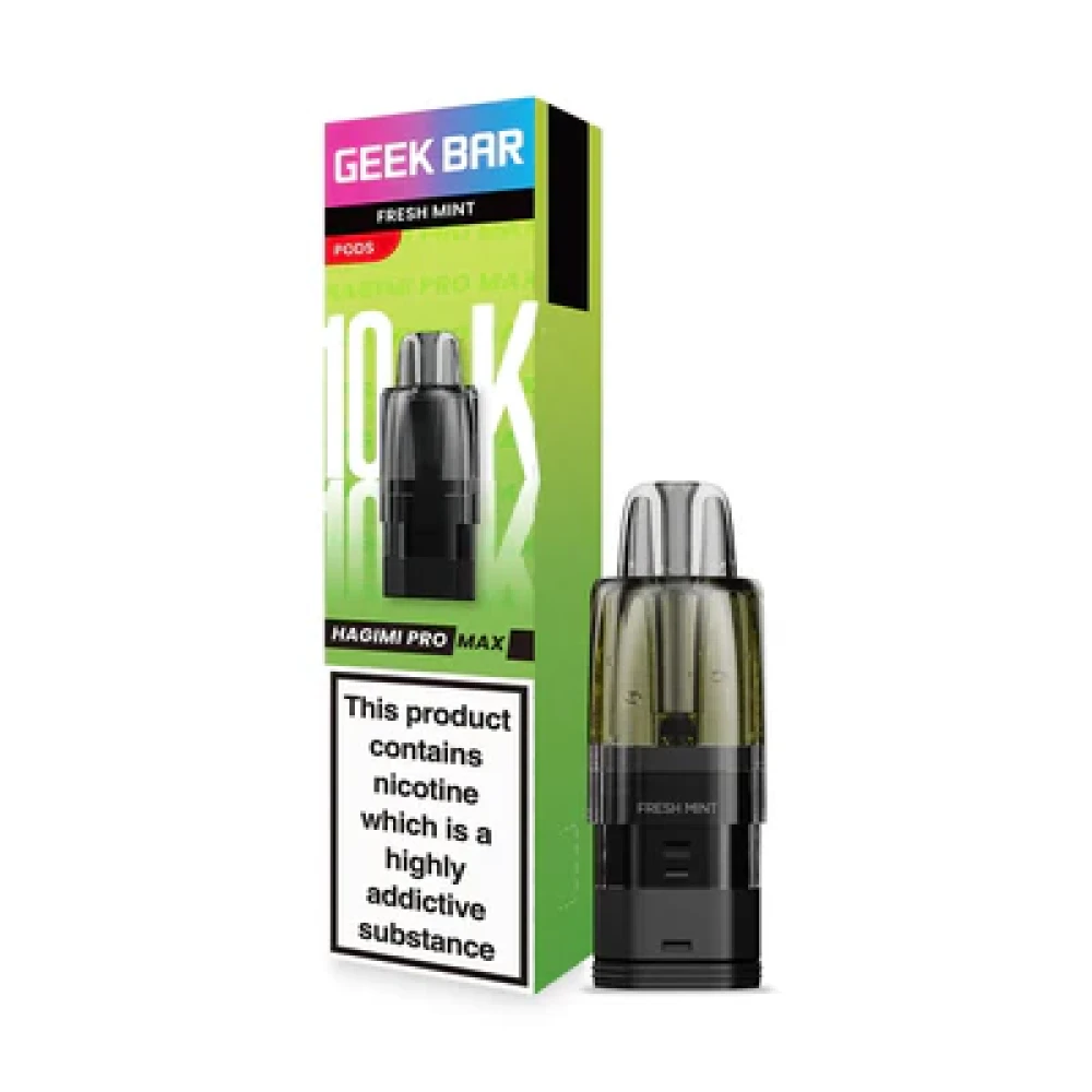  Fresh Mint Geekbar Hagimi Pro Max 10k Refill Pods Box of 5