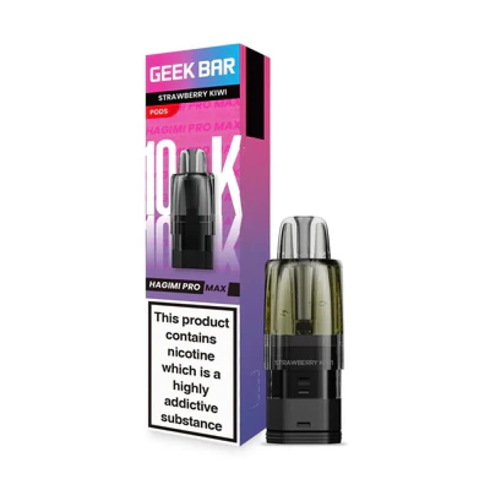  Strawberry Kiwi Geekbar Hagimi Pro Max 10k Refill Pods Box of 5