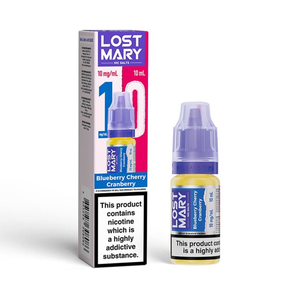  Blueberry Cherry Cranberry / 10mg Lost Mary Nic Salt 10ml