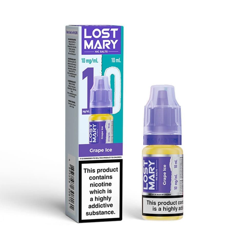  Grape Ice / 10mg Lost Mary Nic Salt 10ml
