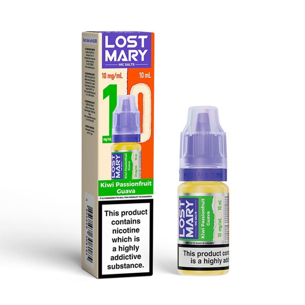  Kiwi Passionfruit Guava / 10mg Lost Mary Nic Salt 10ml