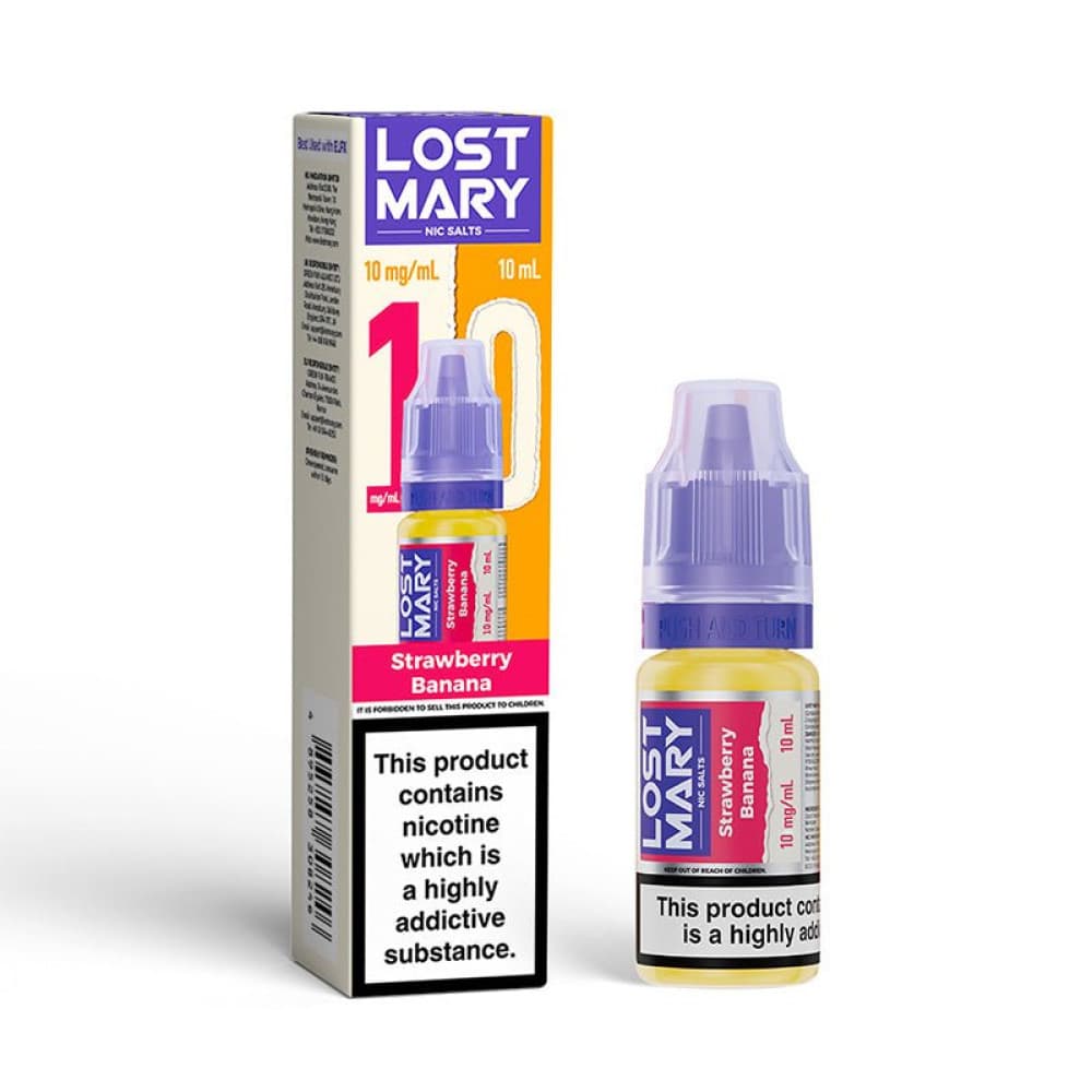  Strawberry Banana / 10mg Lost Mary Nic Salt 10ml