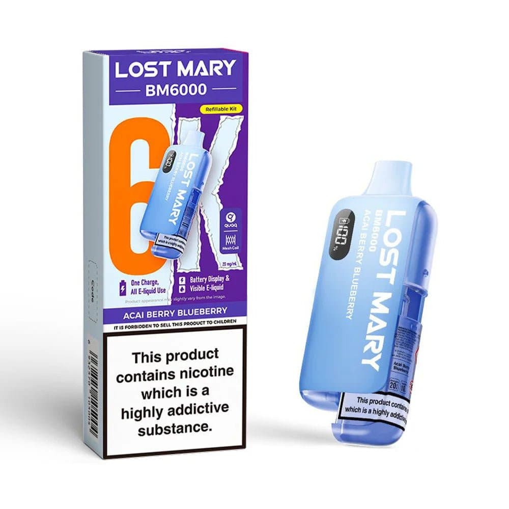  Acai Berry Blueberry Lost Mary BM6000 Prefilled Pod Kit