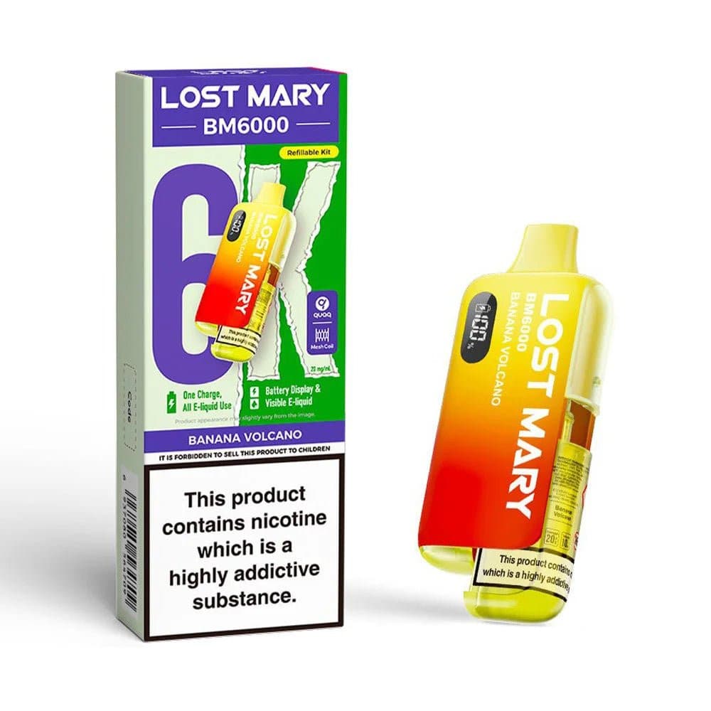  Banana Volcano Lost Mary BM6000 Prefilled Pod Kit
