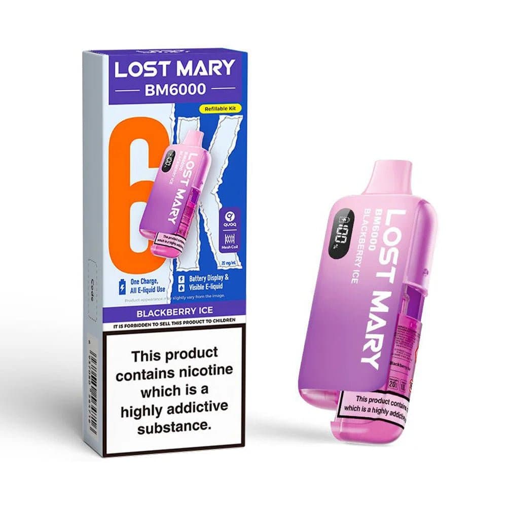  Blackberry Ice Lost Mary BM6000 Prefilled Pod Kit