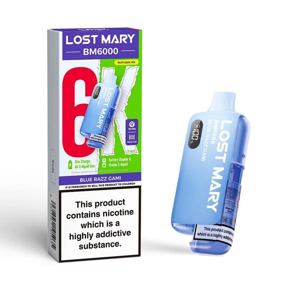  Blue Razz Gami Lost Mary BM6000 Prefilled Pod Kit