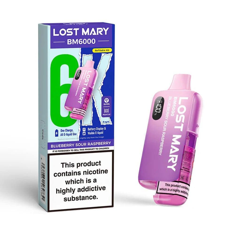  Blueberry Sour Raspberry Lost Mary BM6000 Prefilled Pod Kit